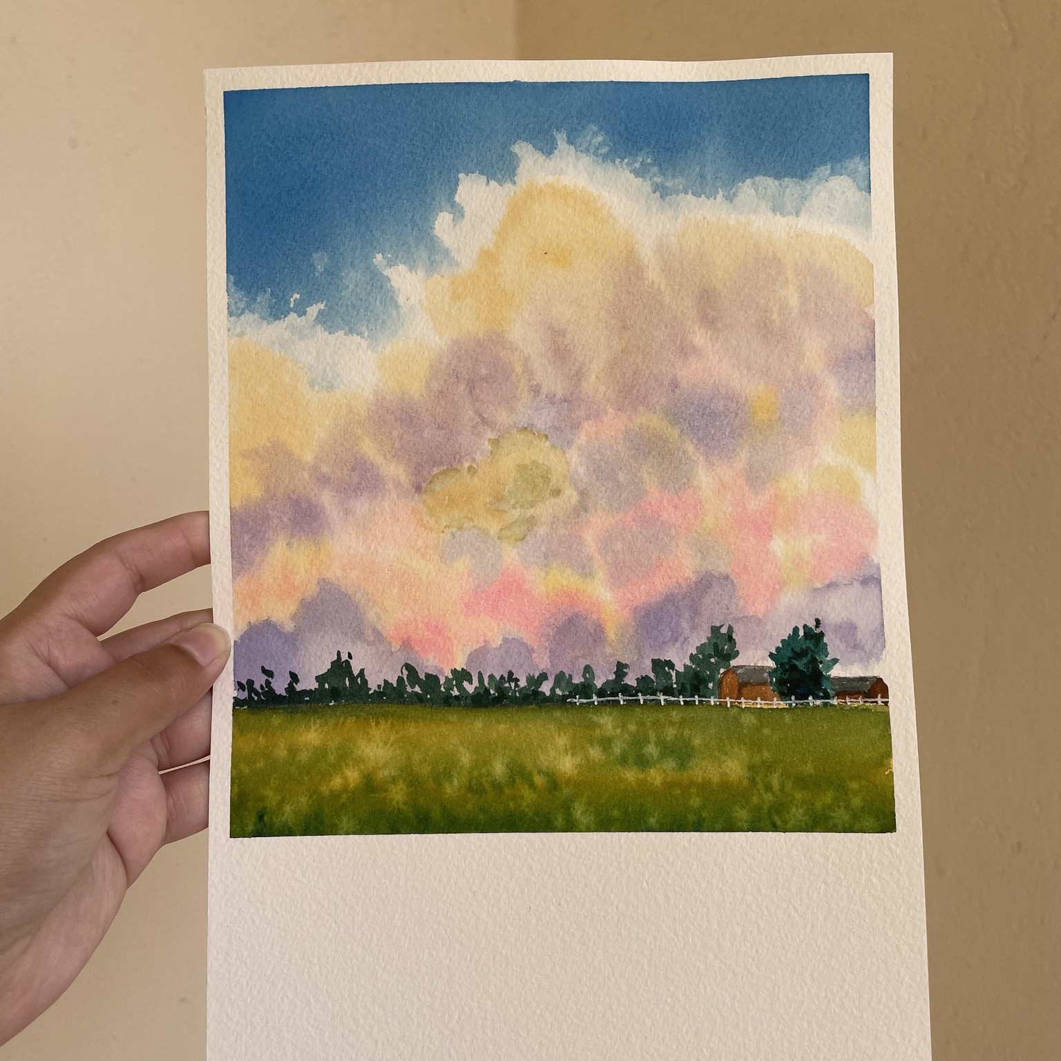 Painting skies in watercolour - image 23 - student project