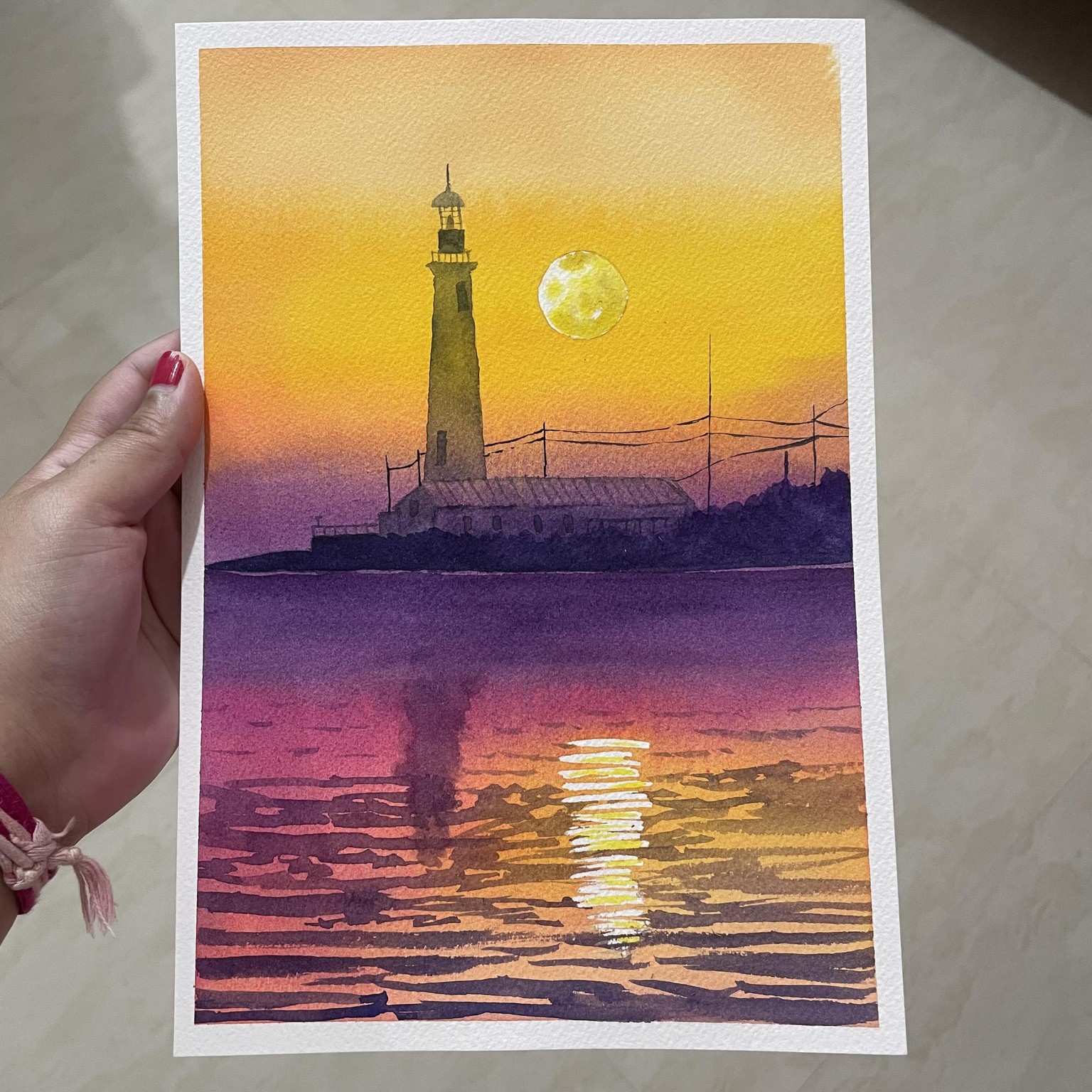 Watercolour Moonscape - image 8 - student project
