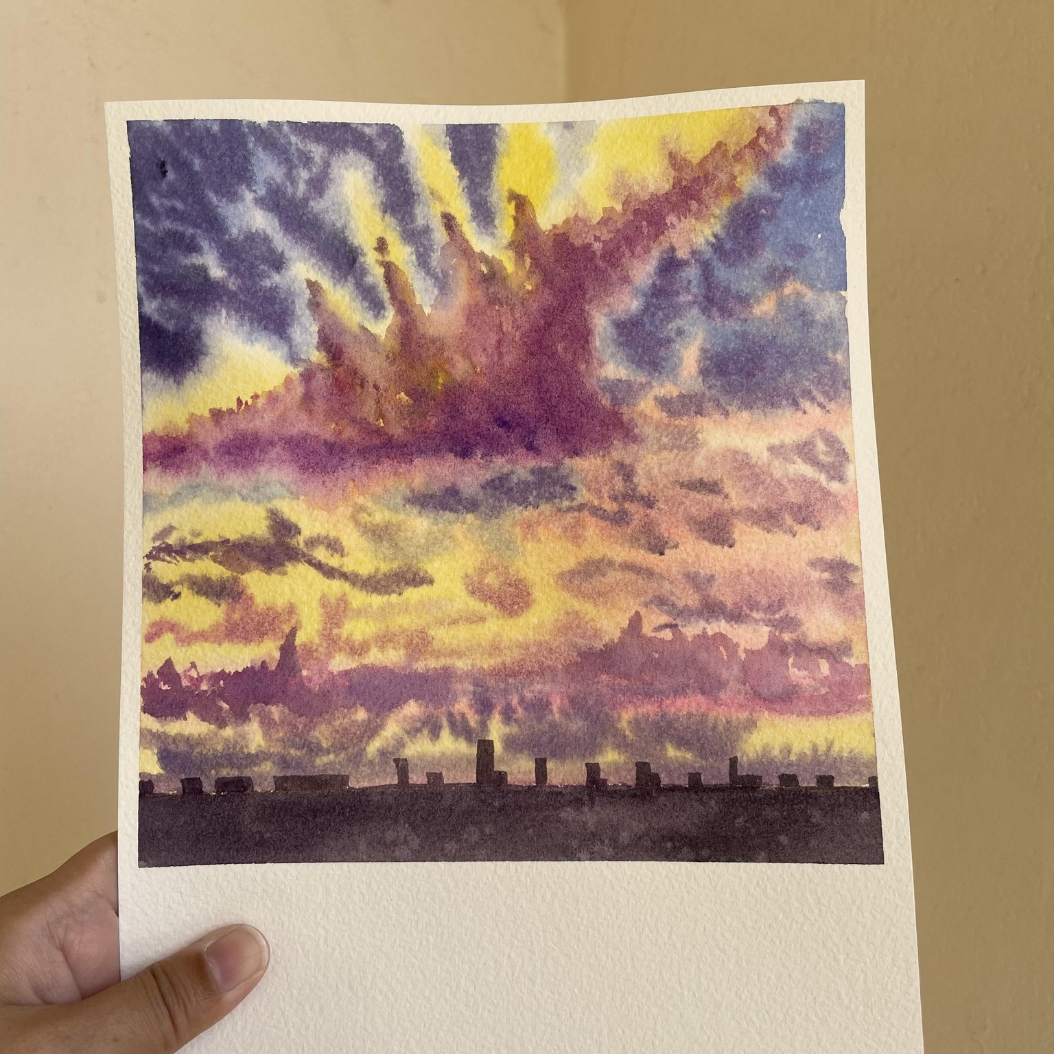 Painting skies in watercolour - image 25 - student project