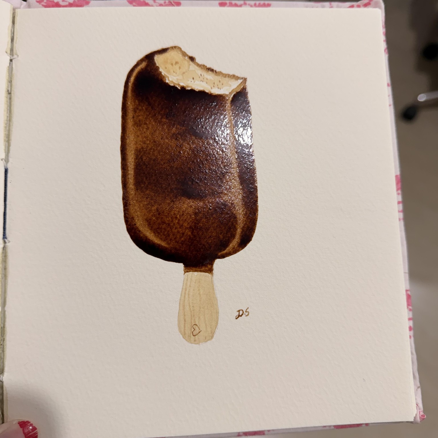 Chocolate ice lolly with coffee - image 4 - student project