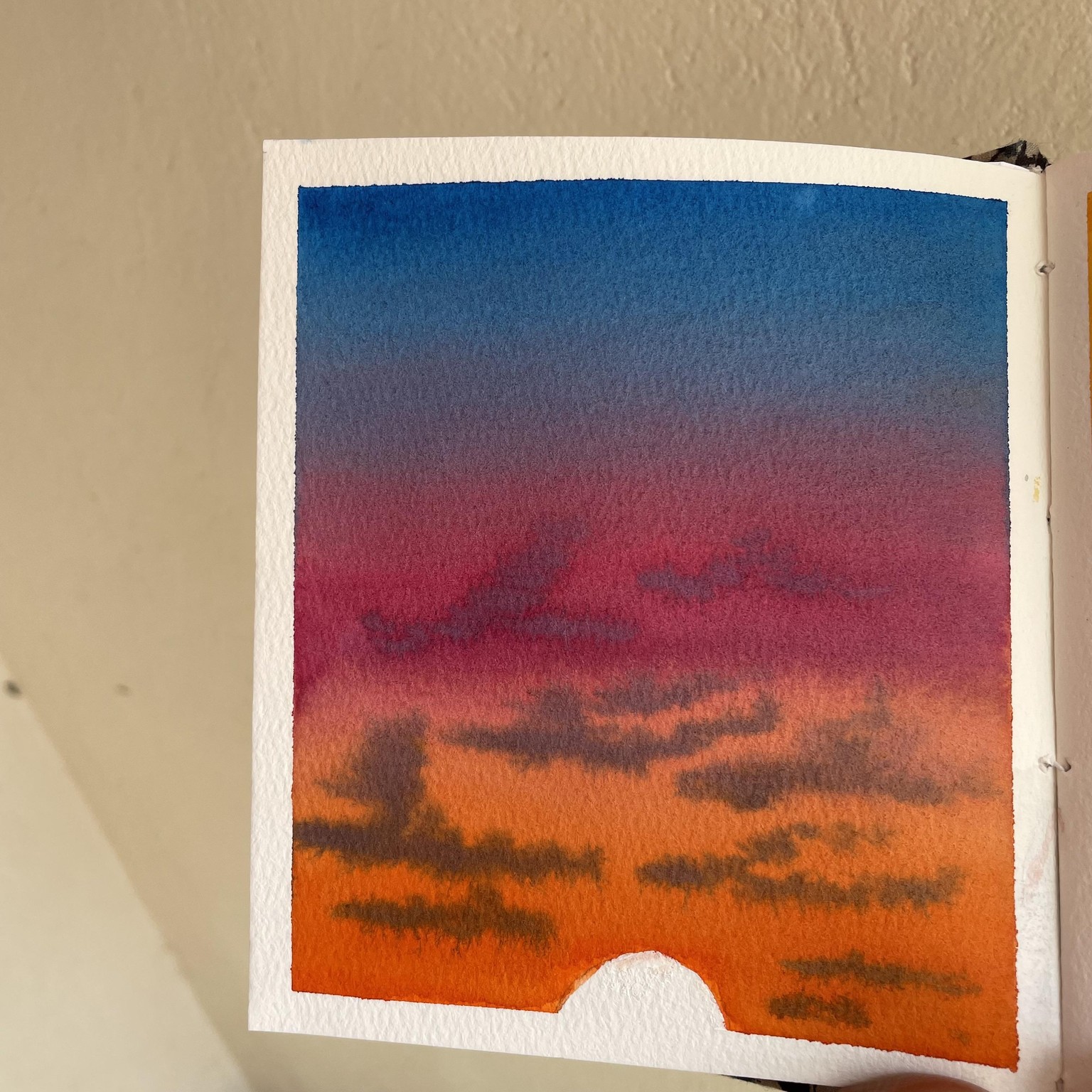 Painting skies in watercolour - image 6 - student project