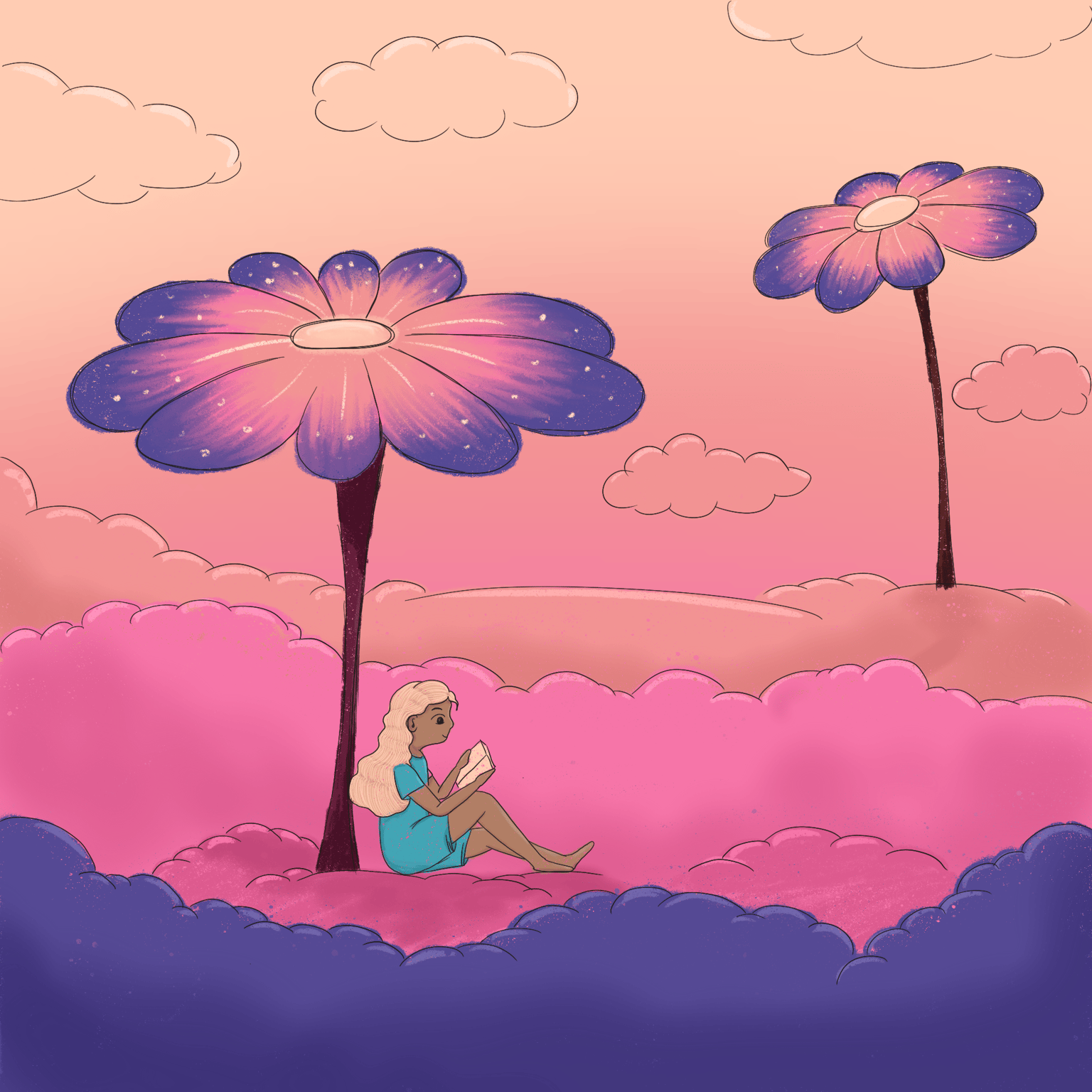 Project: Composition Theory For Illustration: Draw Your Own Floral Scene - image 1 - student project