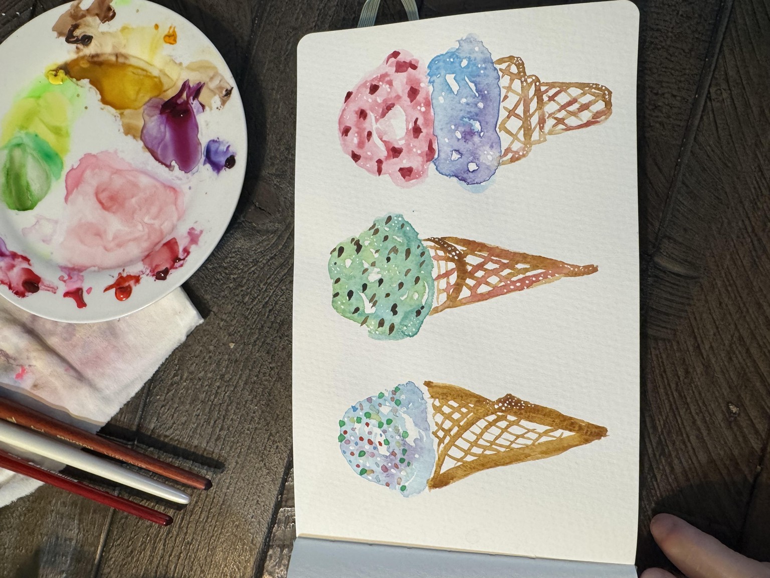 Easy & Fun Watercolors Sweets & Treats - image 3 - student project
