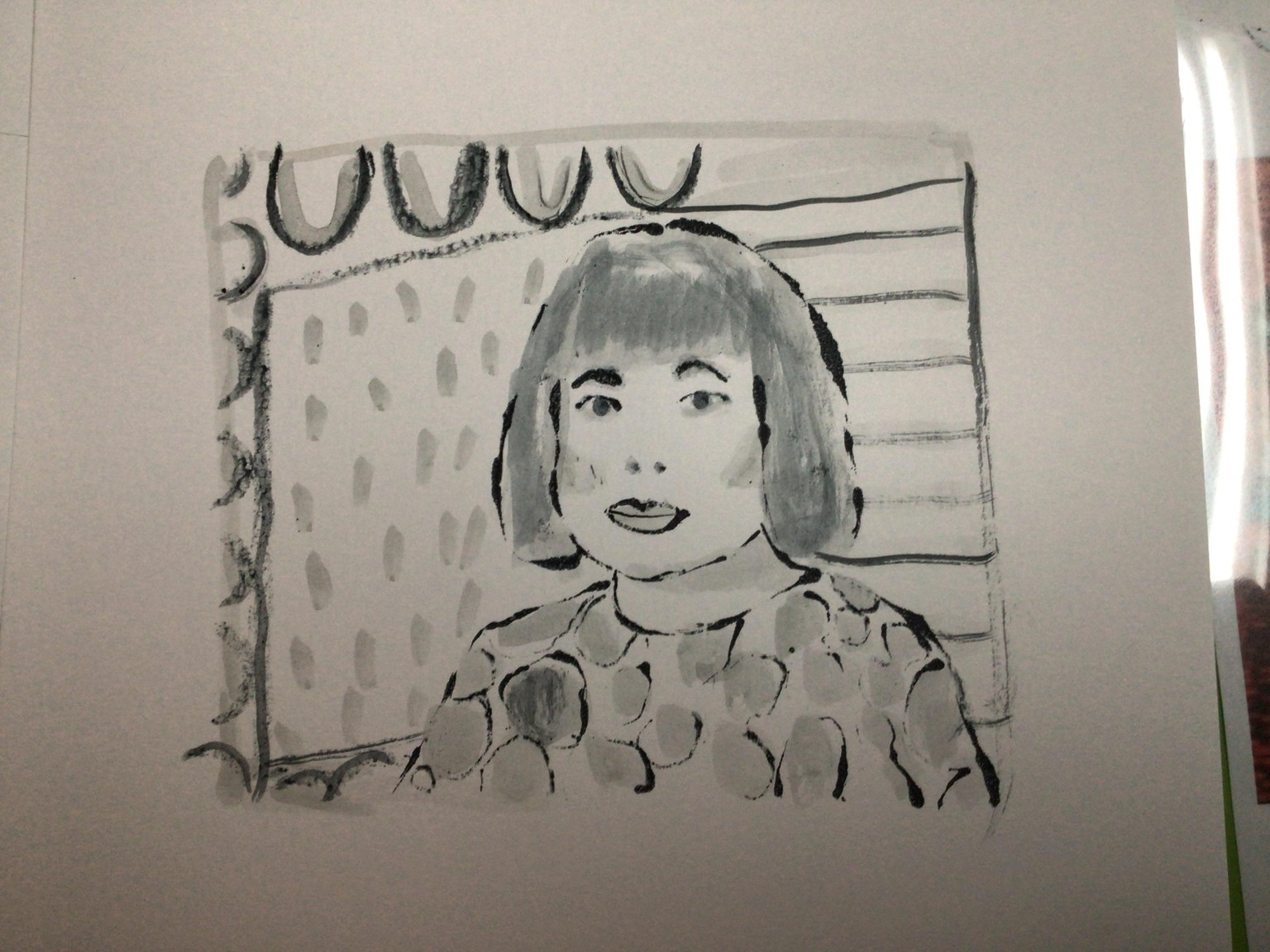 Blotted Line Monoprinting - image 2 - student project