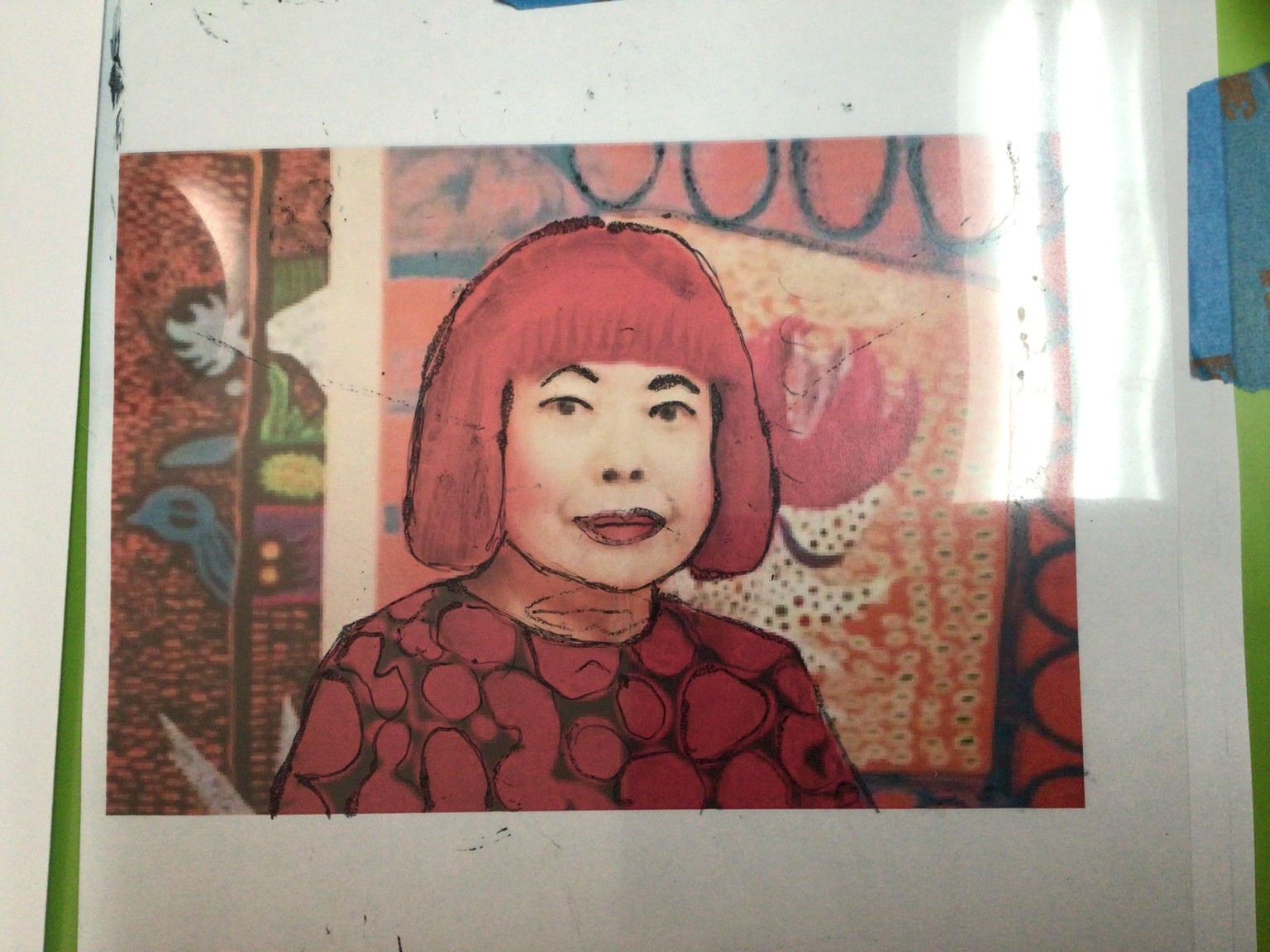 Blotted Line Monoprinting - image 1 - student project