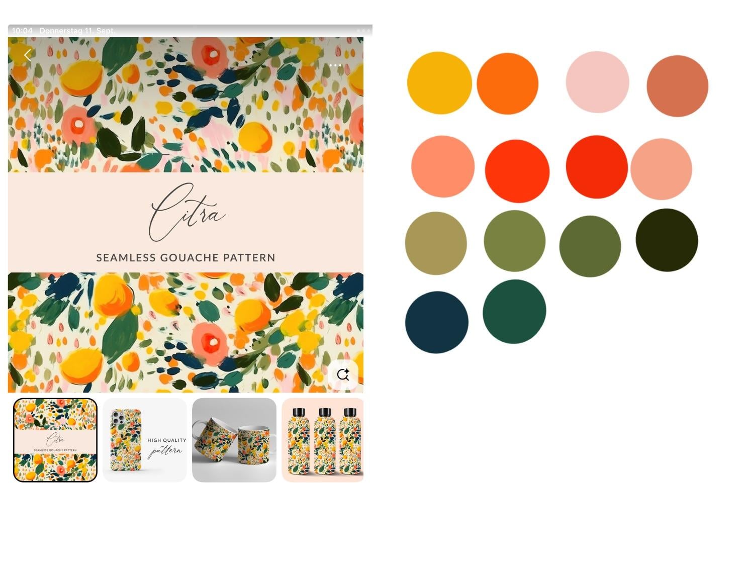Citrus Colour Palette - image 1 - student project