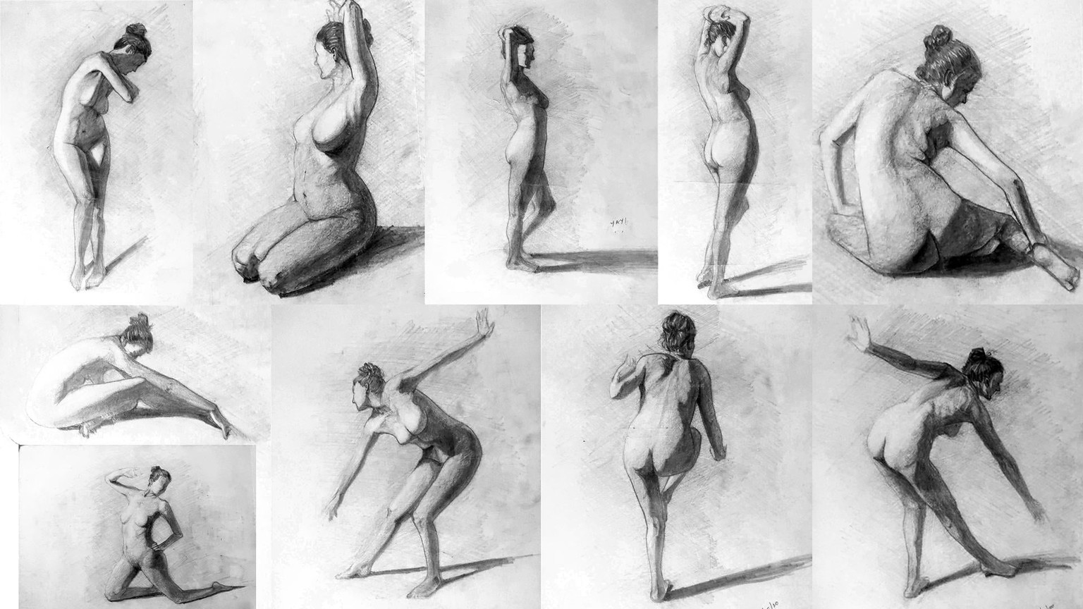 Figure Drawing Practice - Brent Eviston - image 5 - student project