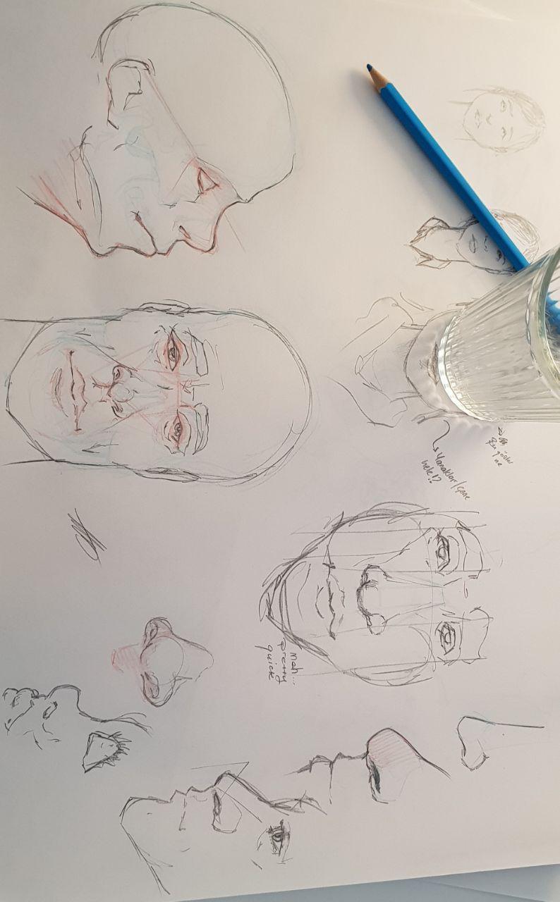 My go on the noses and faces, I can say I'm quite satisfied and improved :) - image 1 - student project