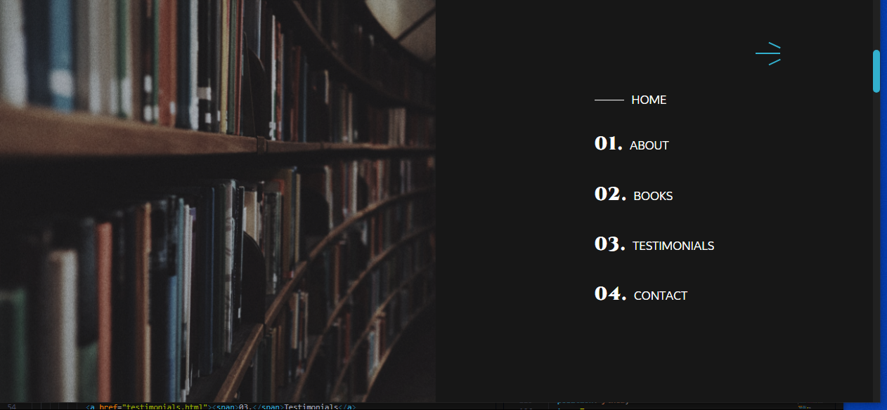 Responsive web design - image 2 - student project