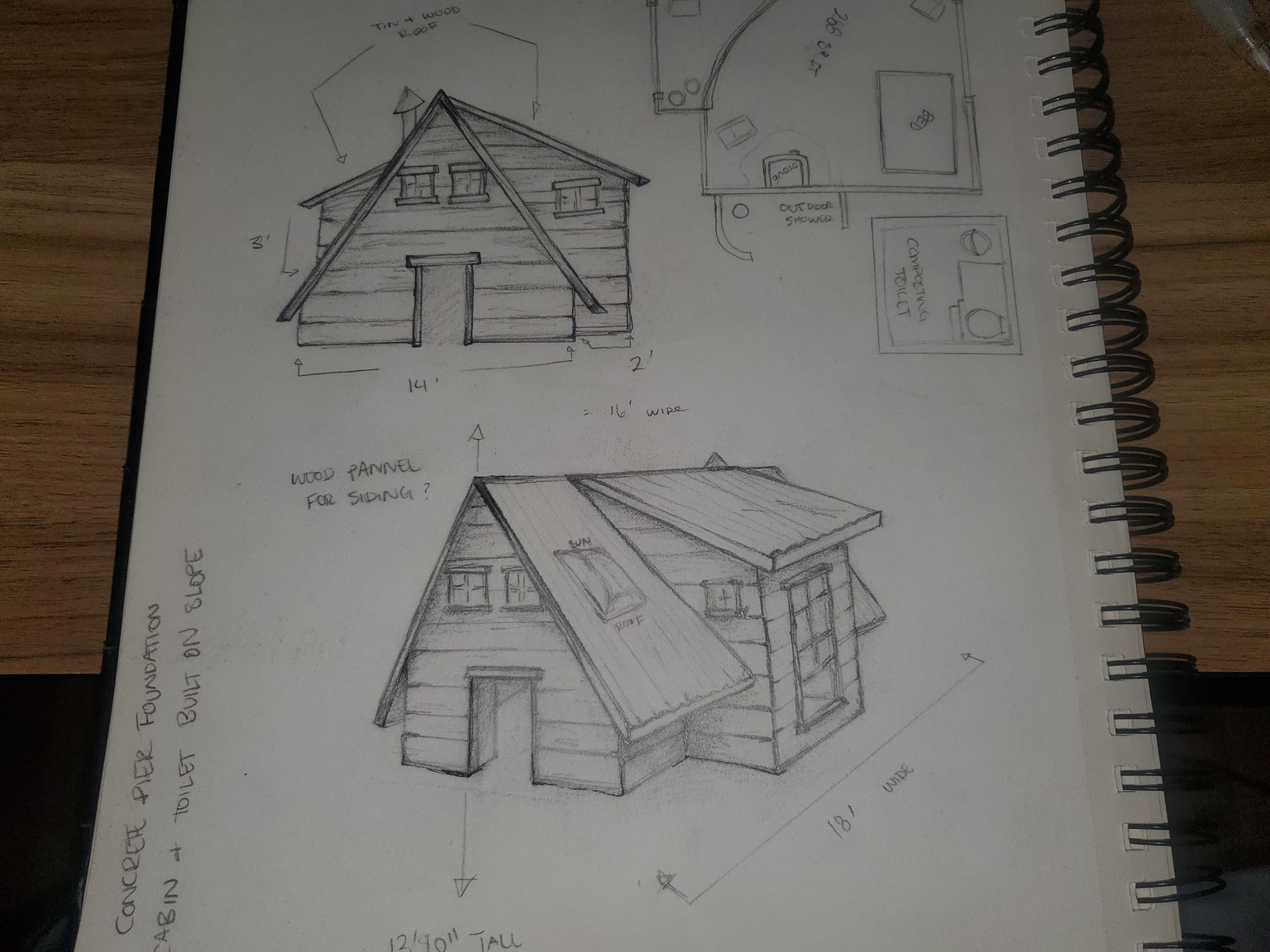 Cottage: Two-Point Perspective Study - image 3 - student project