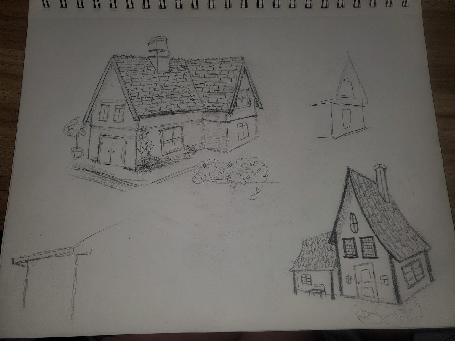 Cottage: Two-Point Perspective Study - image 1 - student project