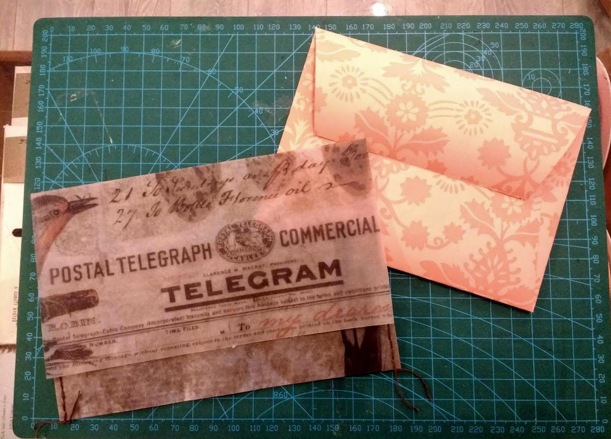 Using a monoprint to create the note cards - image 4 - student project