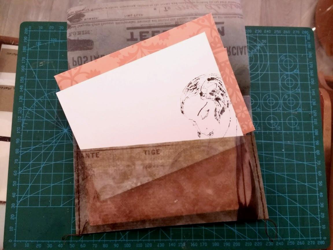 Using a monoprint to create the note cards - image 5 - student project