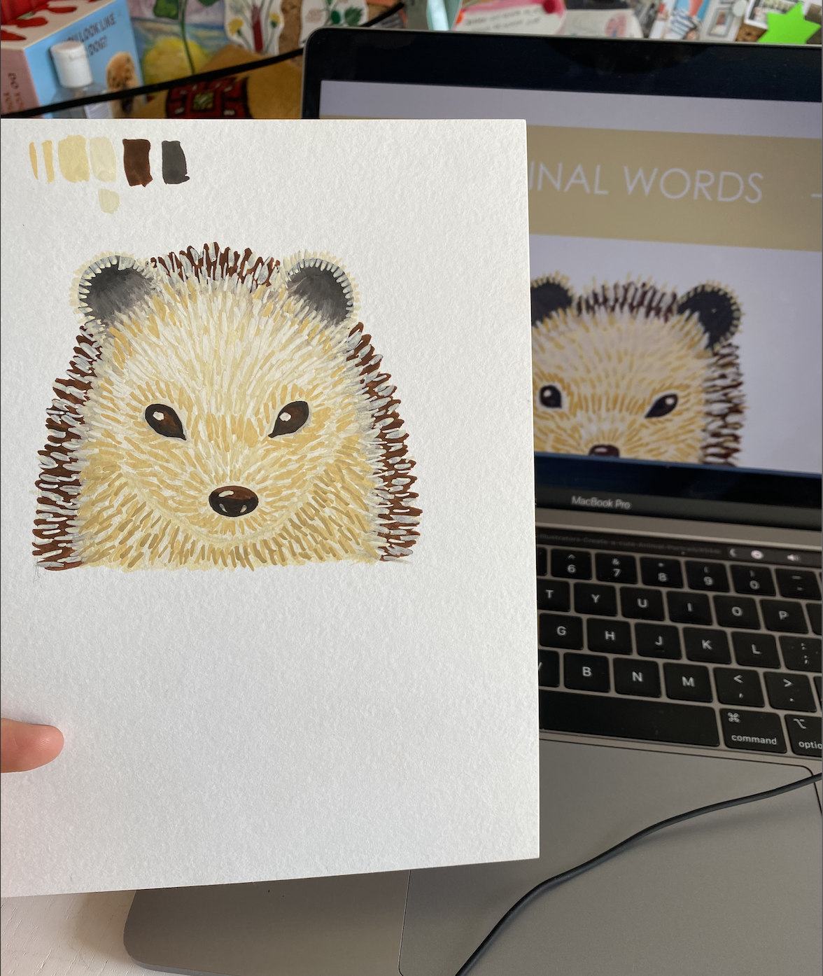 cute hedgehog - image 2 - student project