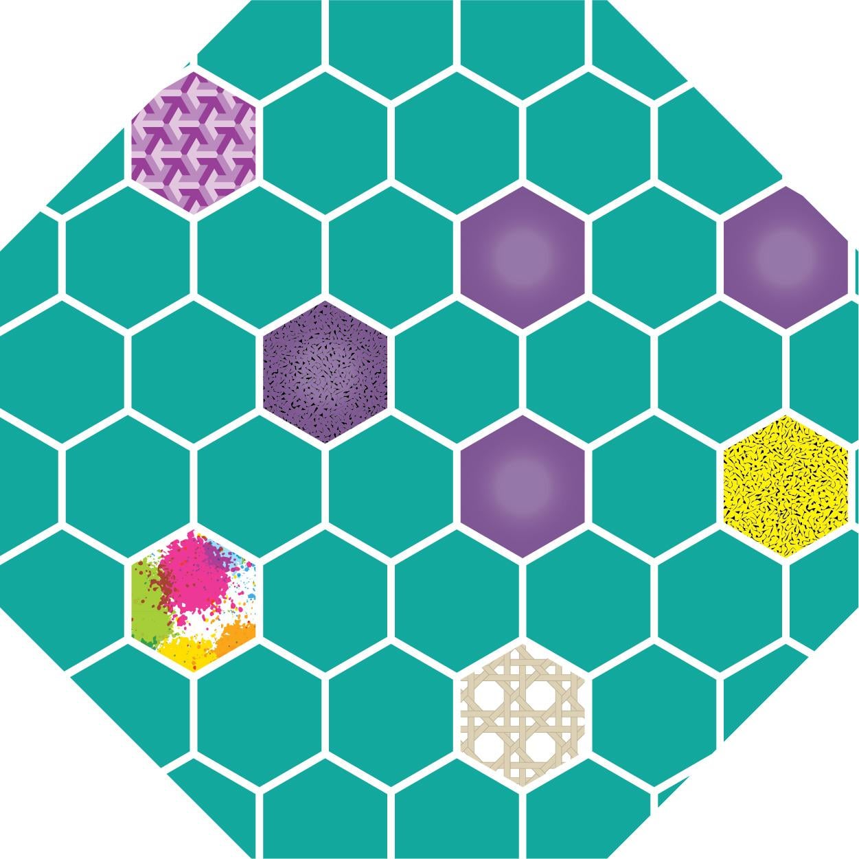 multi color faux pattern project - image 2 - student project