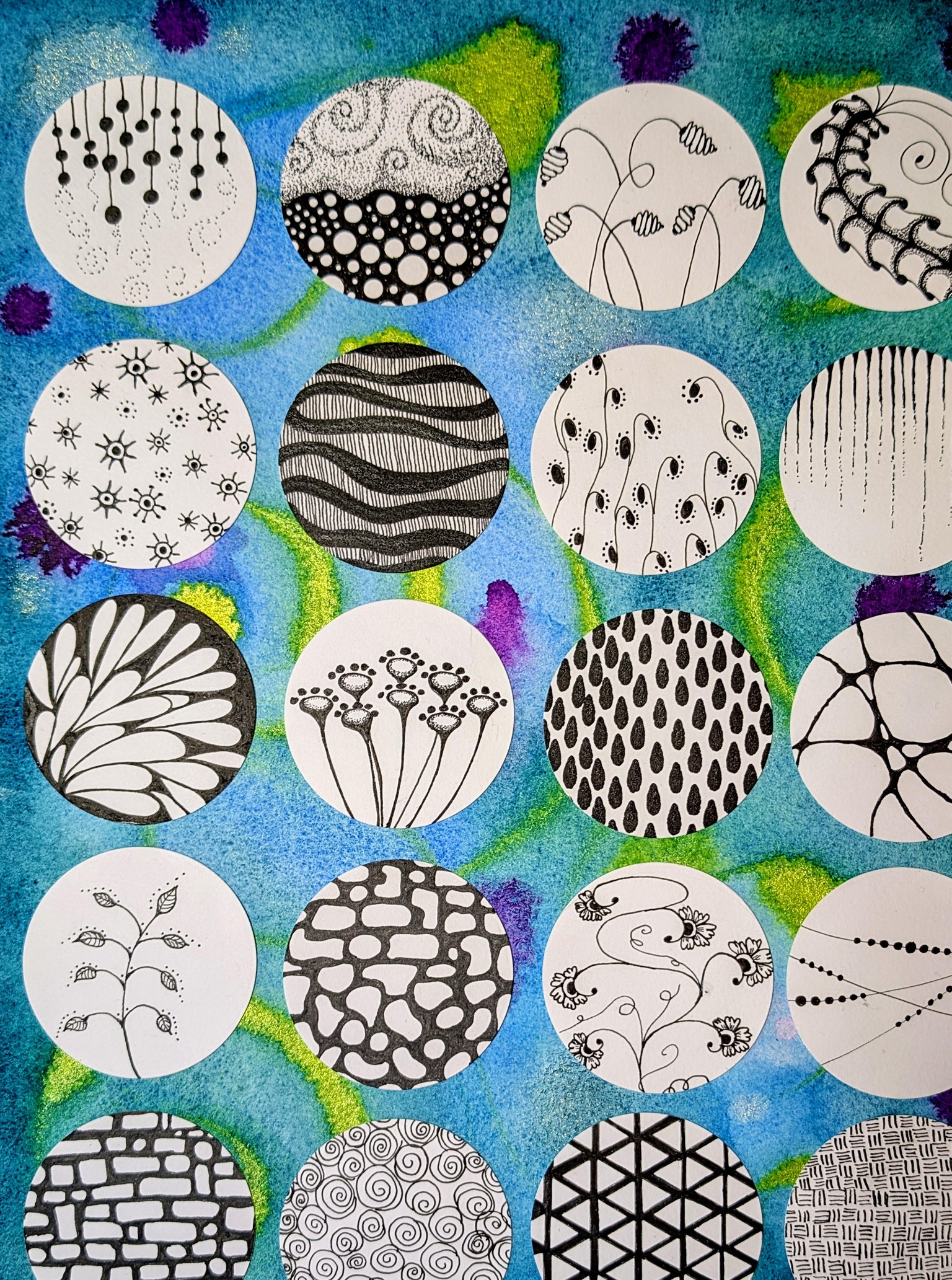 Rolling Stones ~ A Whimsical Mixed Media Workshop - image 1 - student project
