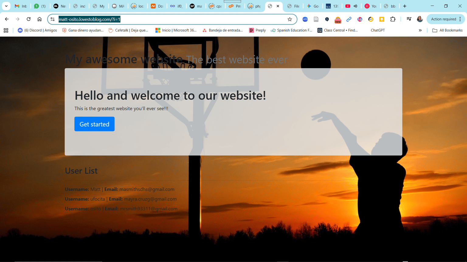 Matt's Webpage - image 1 - student project
