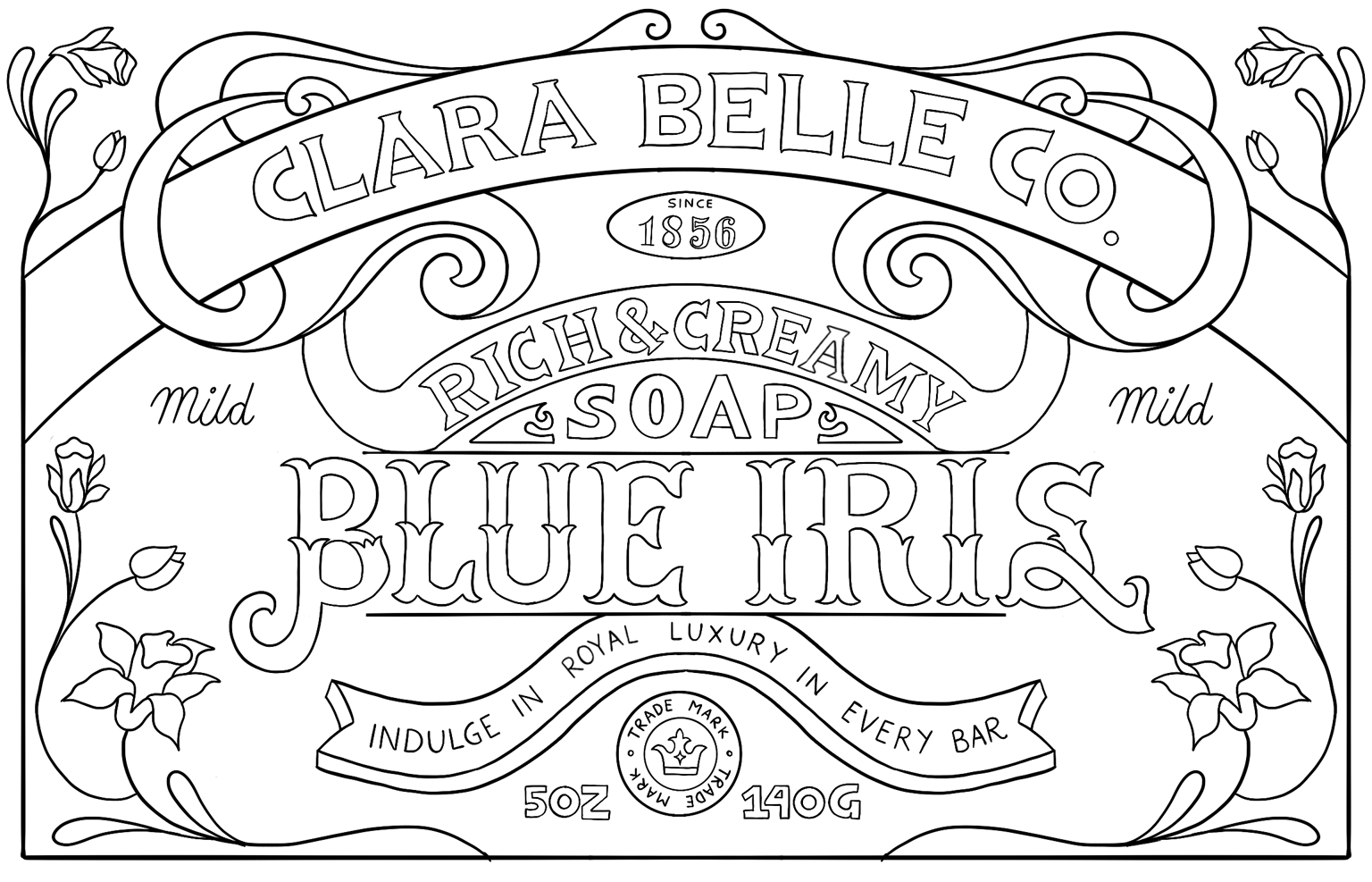 Vintage Soap Packaging Design - image 14 - student project