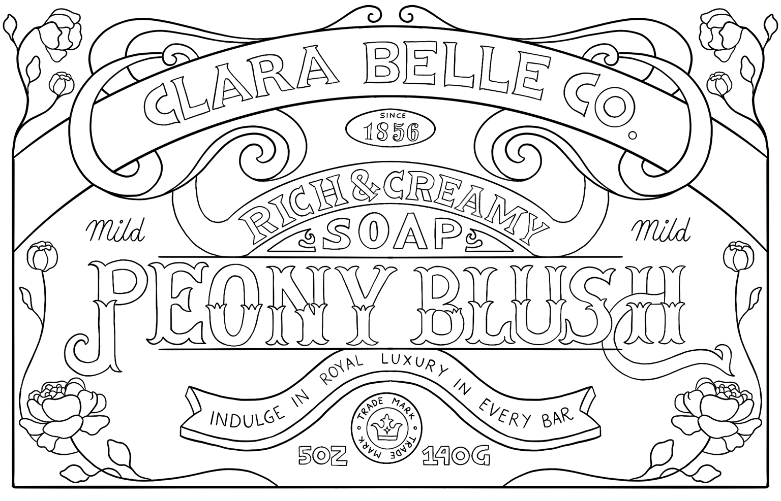 Vintage Soap Packaging Design - image 13 - student project