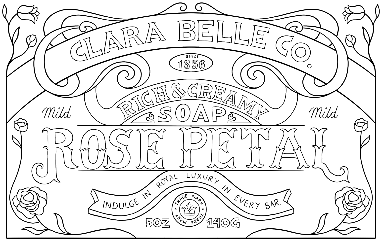 Vintage Soap Packaging Design - image 12 - student project