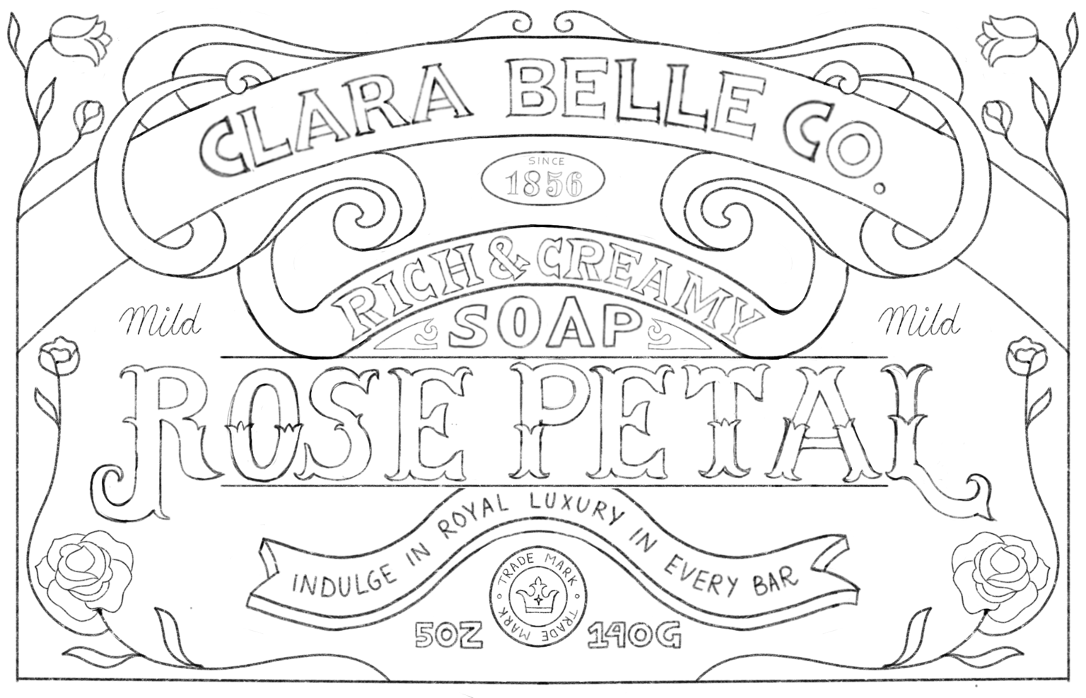 Vintage Soap Packaging Design - image 9 - student project