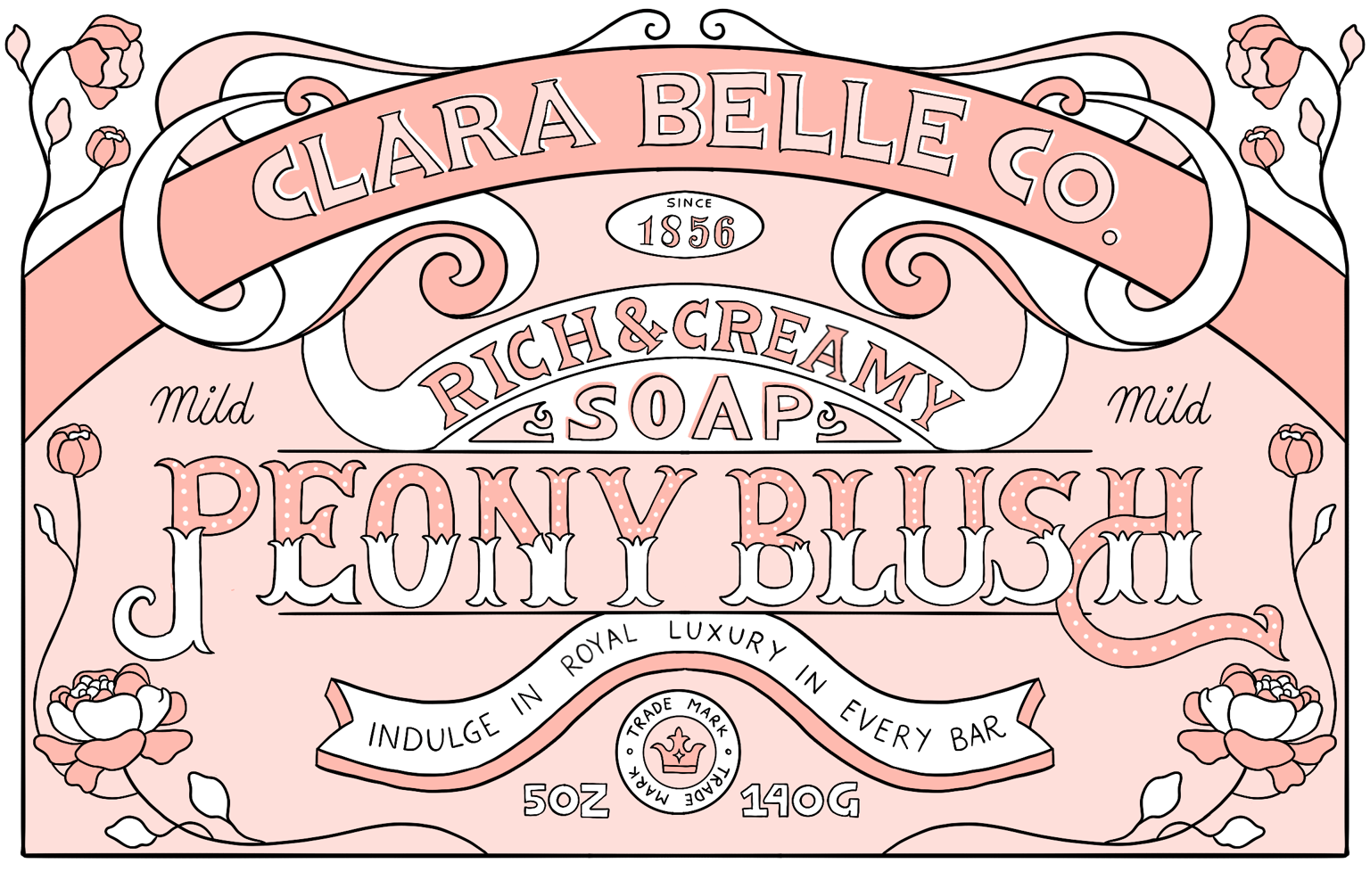 Vintage Soap Packaging Design - image 16 - student project