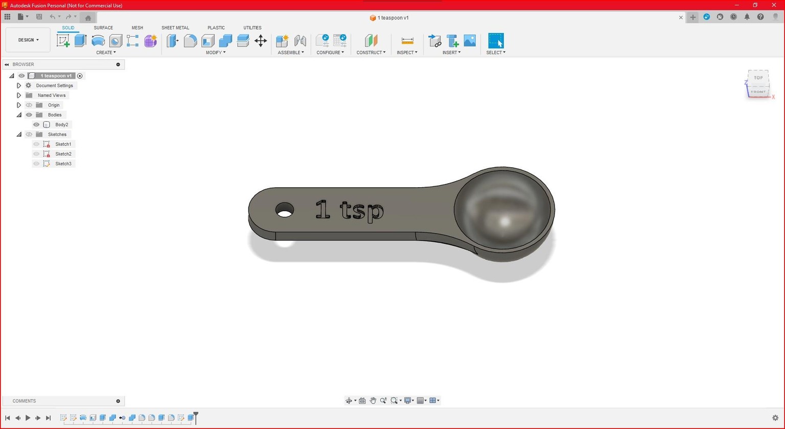 Tablespoon and teaspoon - image 3 - student project