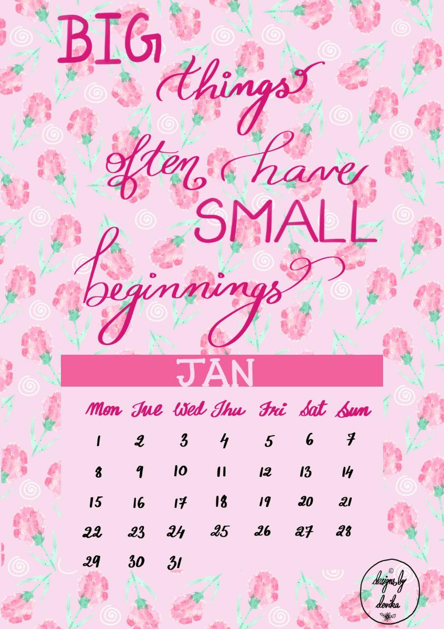 Simple calender - image 1 - student project
