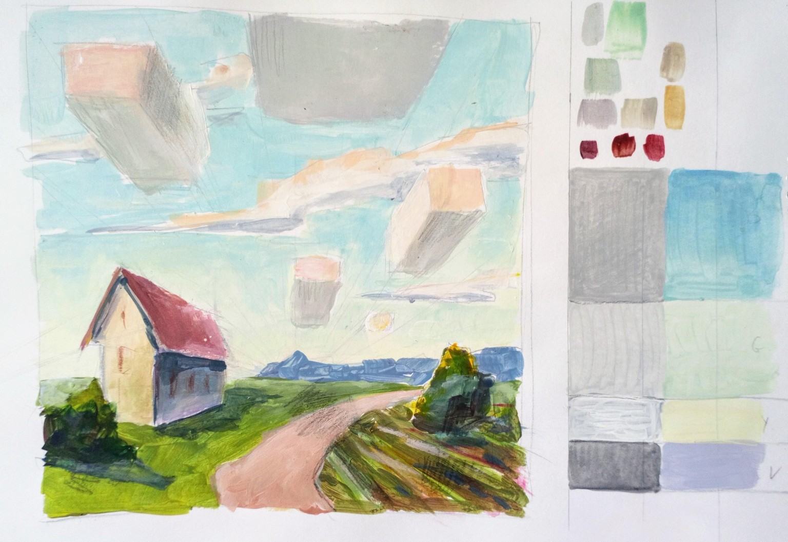 Landscape Painting Fundamentals Course - image 17 - student project