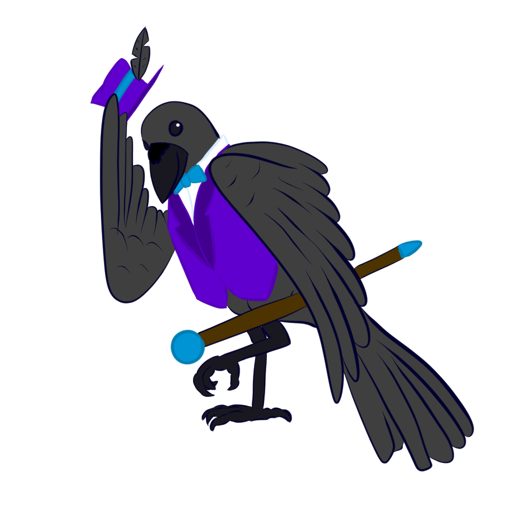 Dancing Crow Flat Color - image 1 - student project
