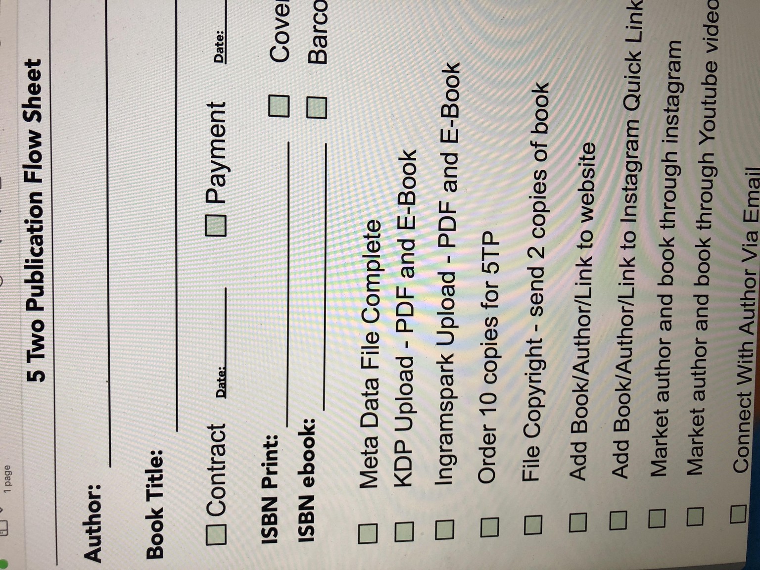 Publication flow sheet - image 1 - student project