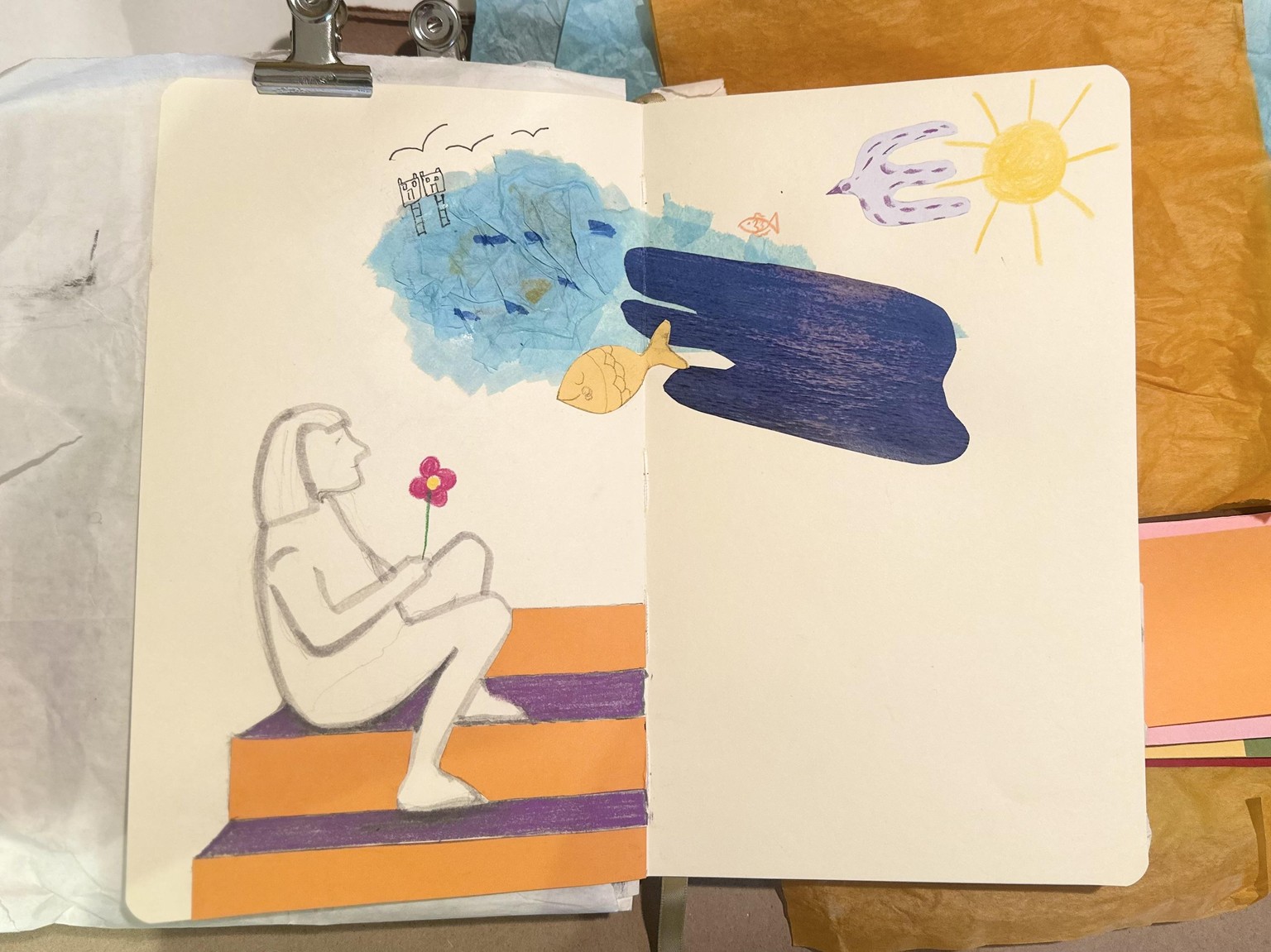 Creating a minimal line with added collage. - image 1 - student project