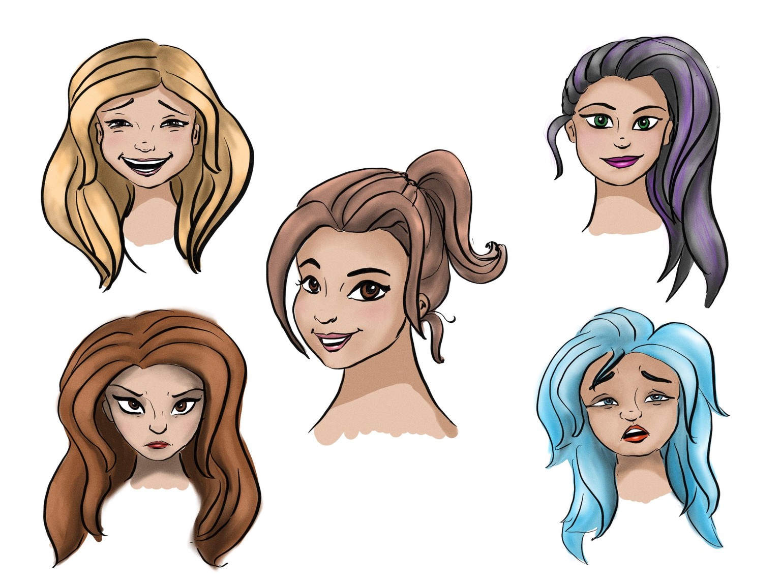 Cartoon Expressions - image 1 - student project