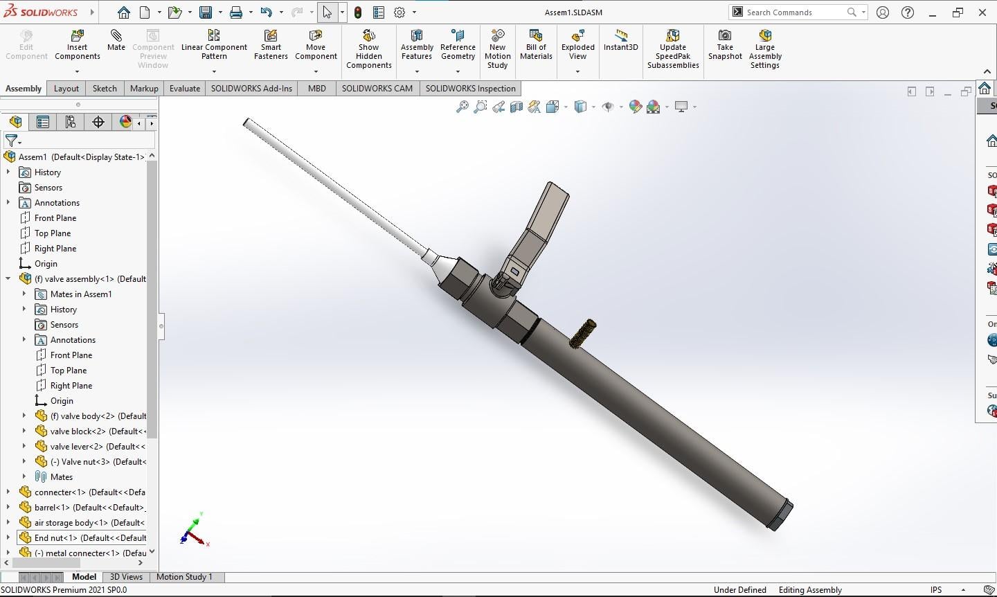 Compressed air gun - image 1 - student project