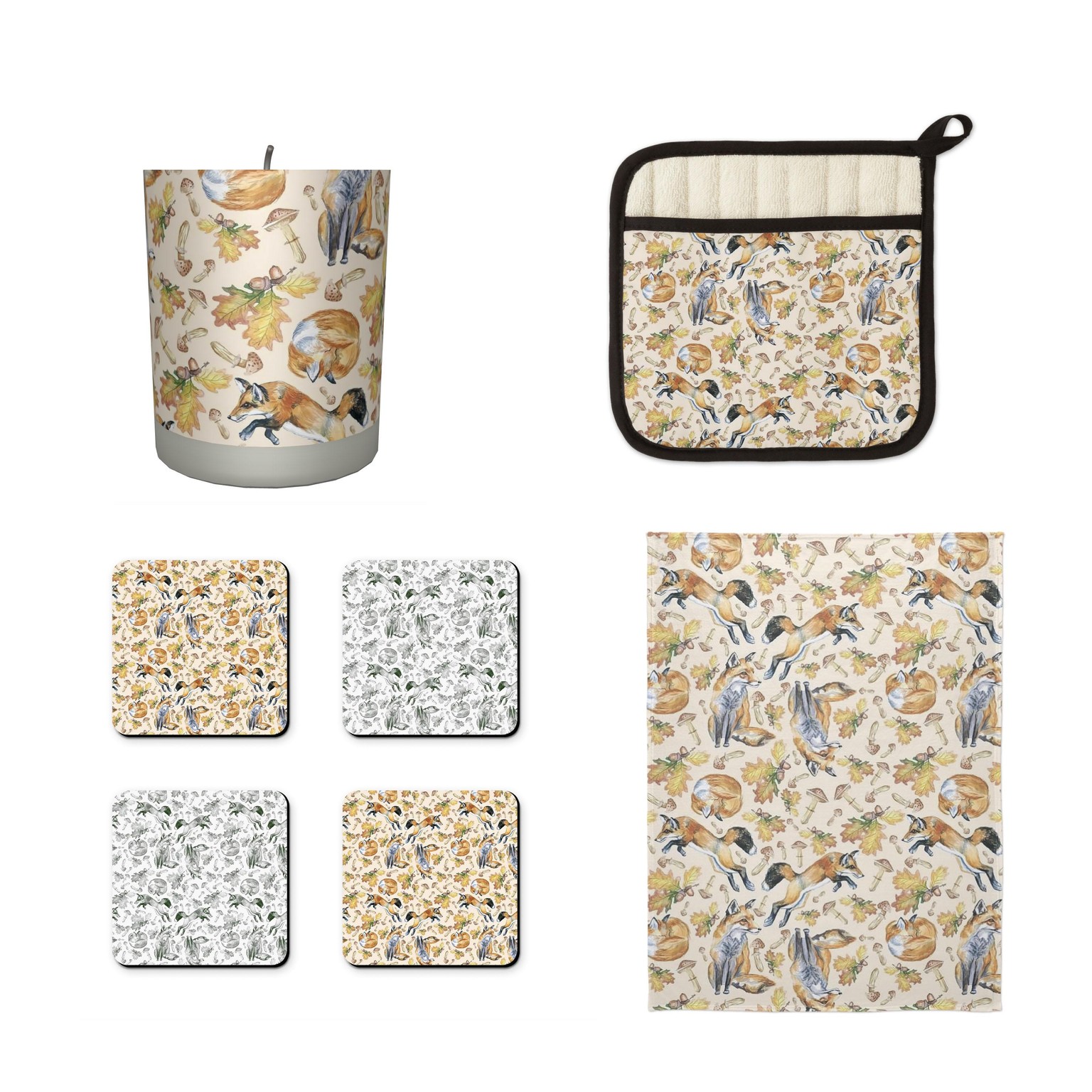 Surface Pattern Design- Fox in the Forest - image 2 - student project
