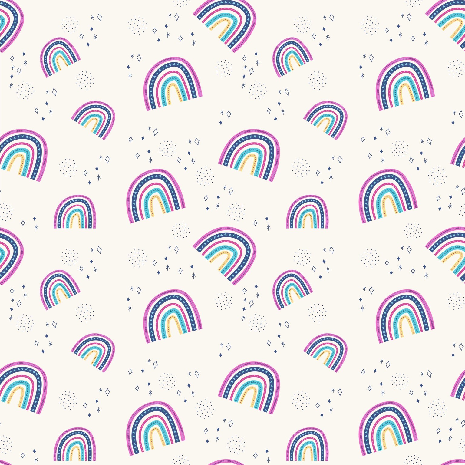 Rainbow Repeating Pattern - image 1 - student project