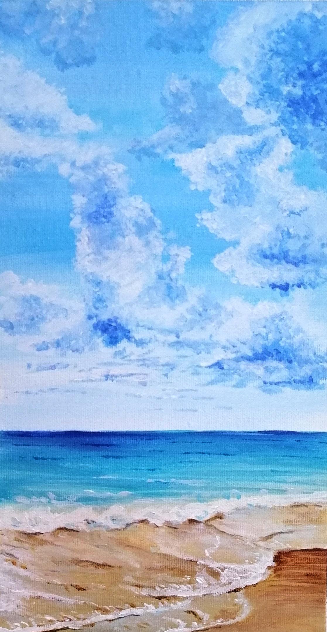 Ocean painting - image 1 - student project