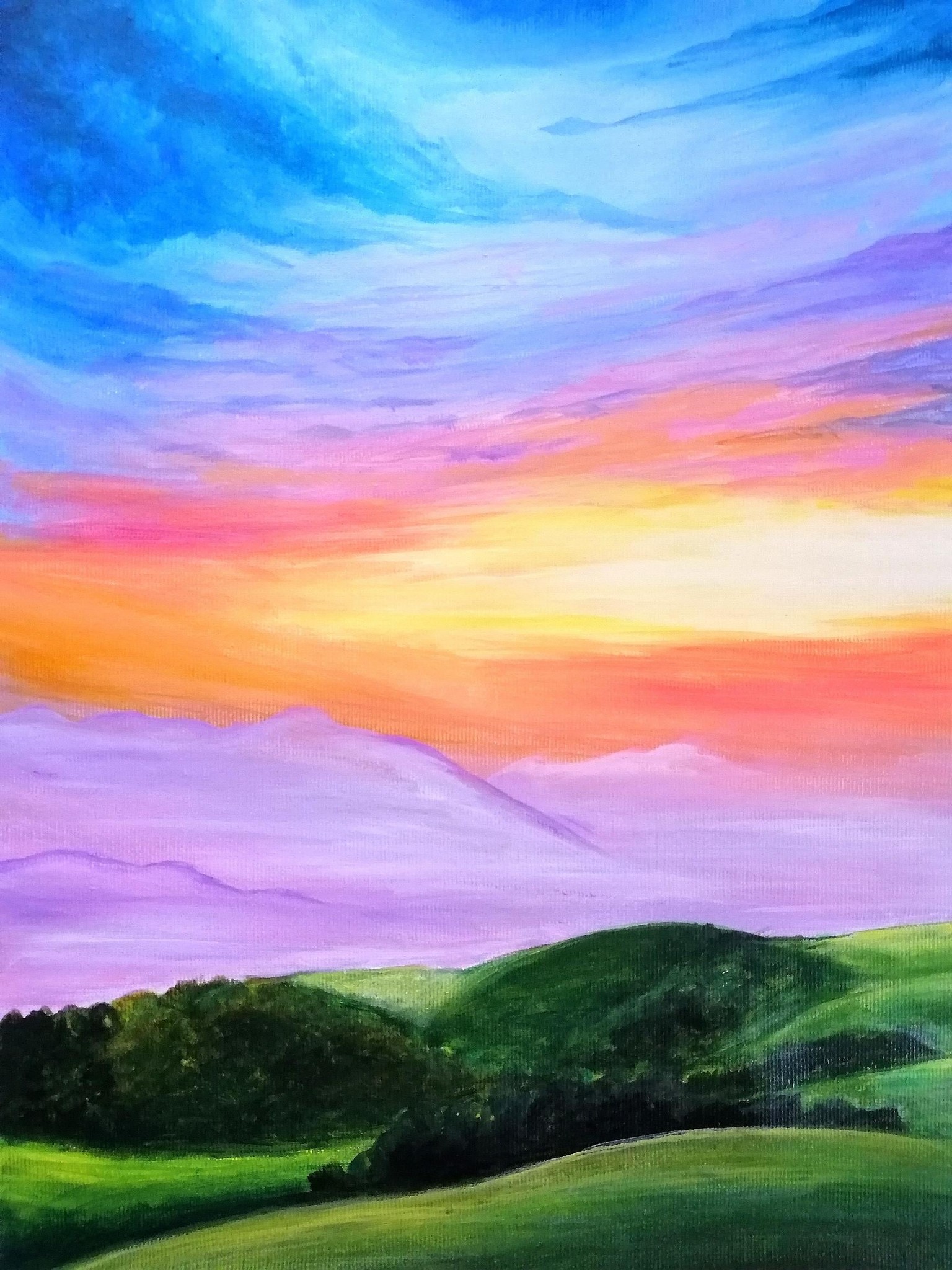 Landscape painting - image 1 - student project