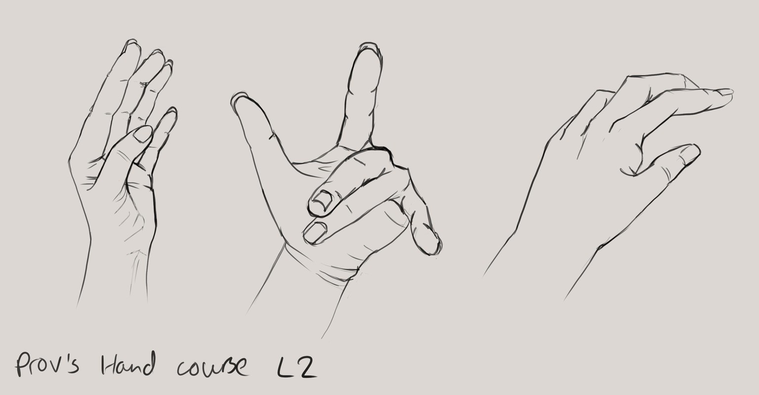 Drawing Great Hands - One Line at a Time (1-4) - image 1 - student project