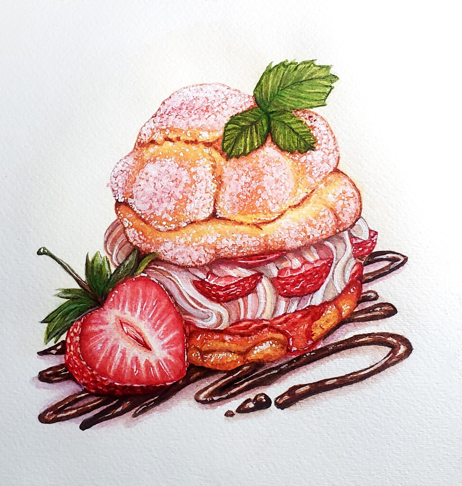 Strawberry Pastry Puff - image 1 - student project