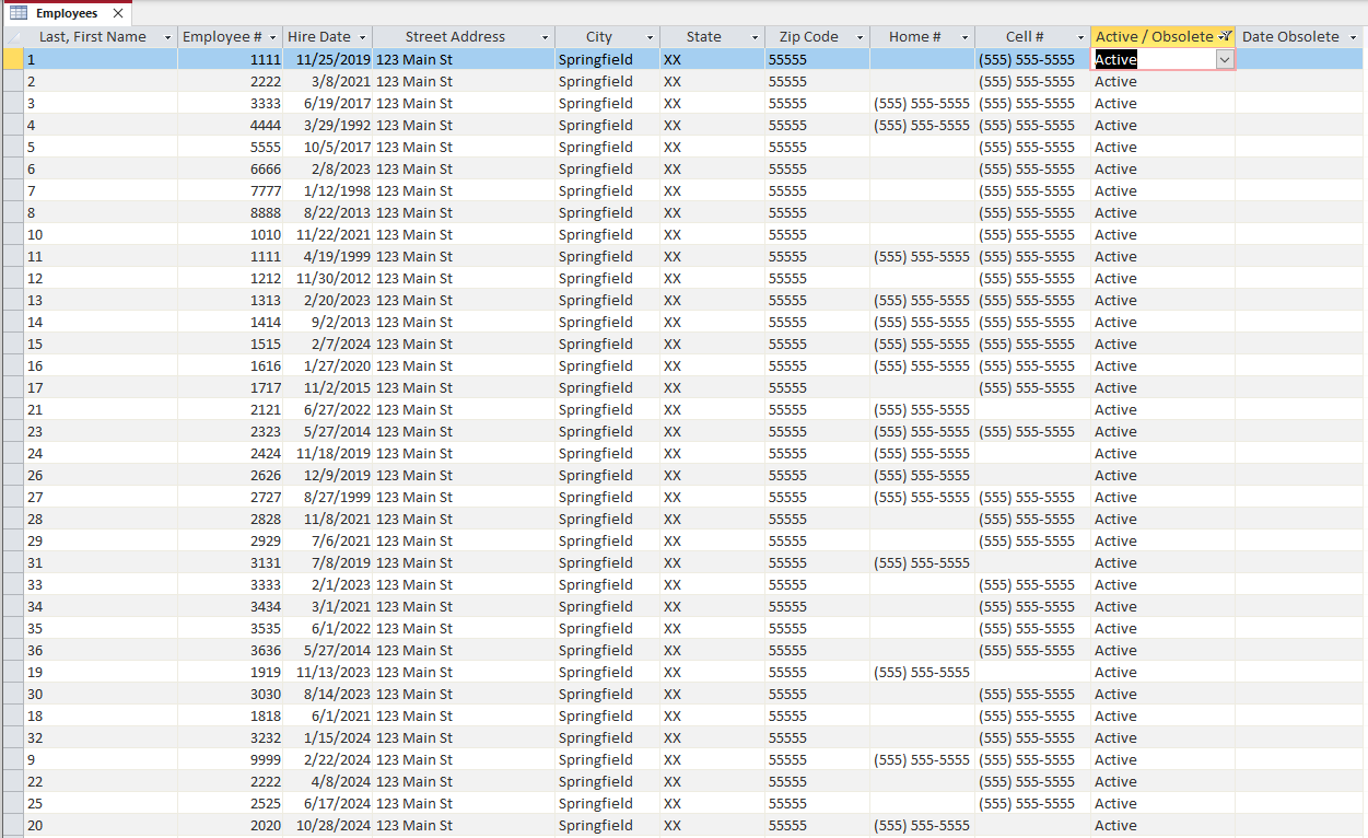 Employee Database - image 1 - student project