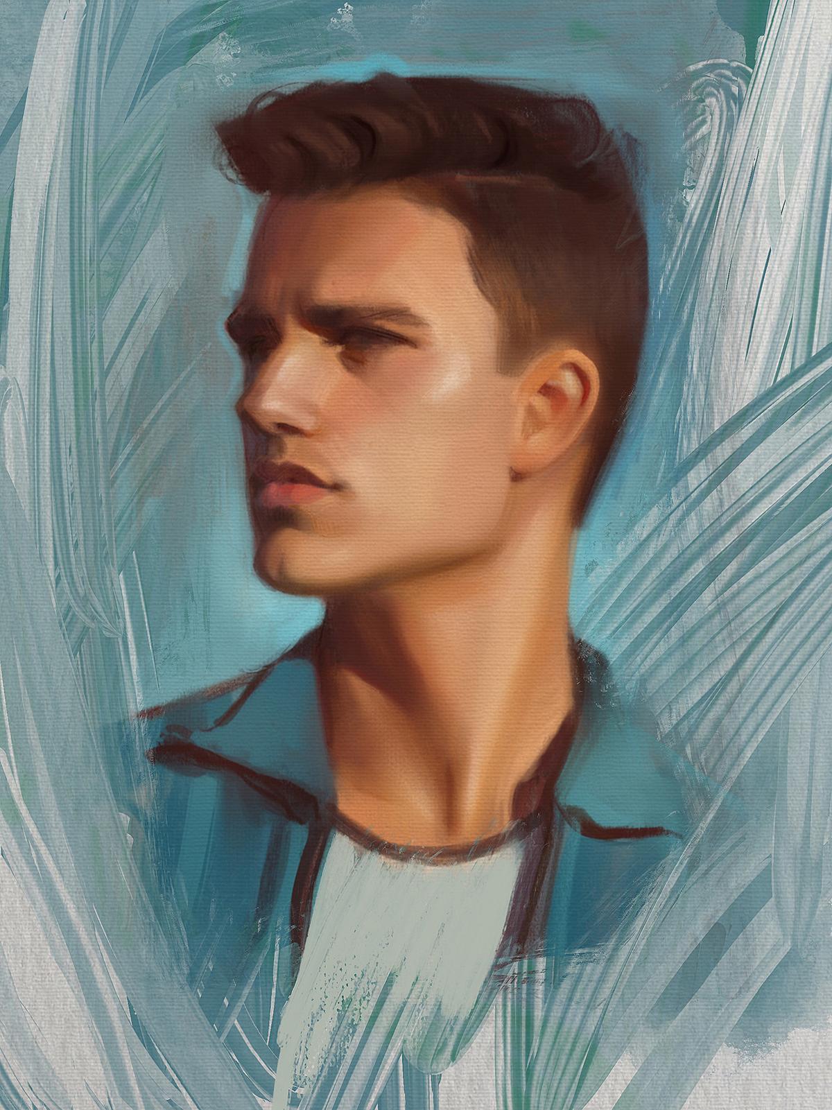 Portrait Drawings and Paintings - image 9 - student project