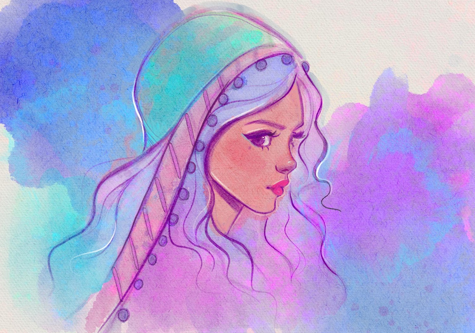 Procreate Watercolor Paintings - image 5 - student project
