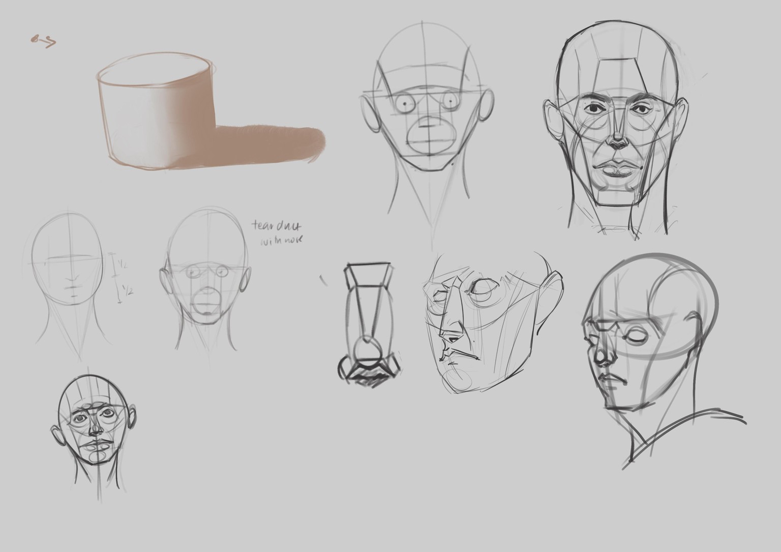 Head construction study - image 3 - student project