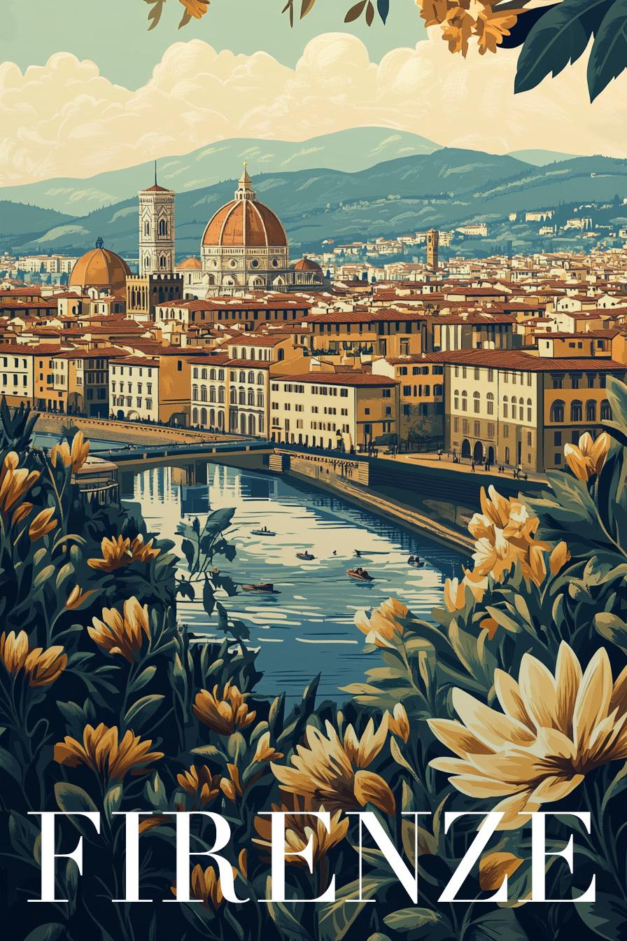Vintage Travel Posters // Midjourney AI - image 2 - student project