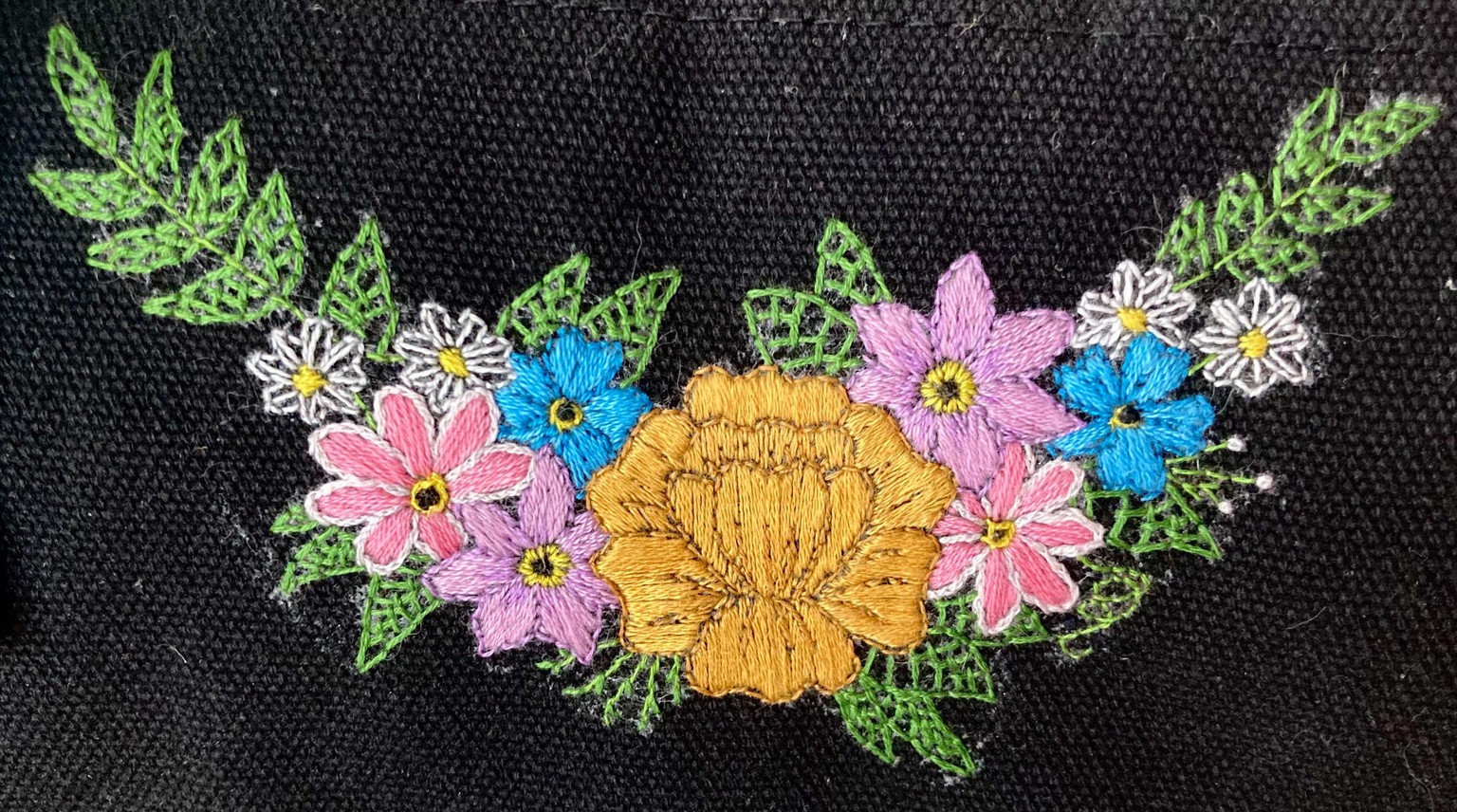 Floral Checkered Bag - image 1 - student project