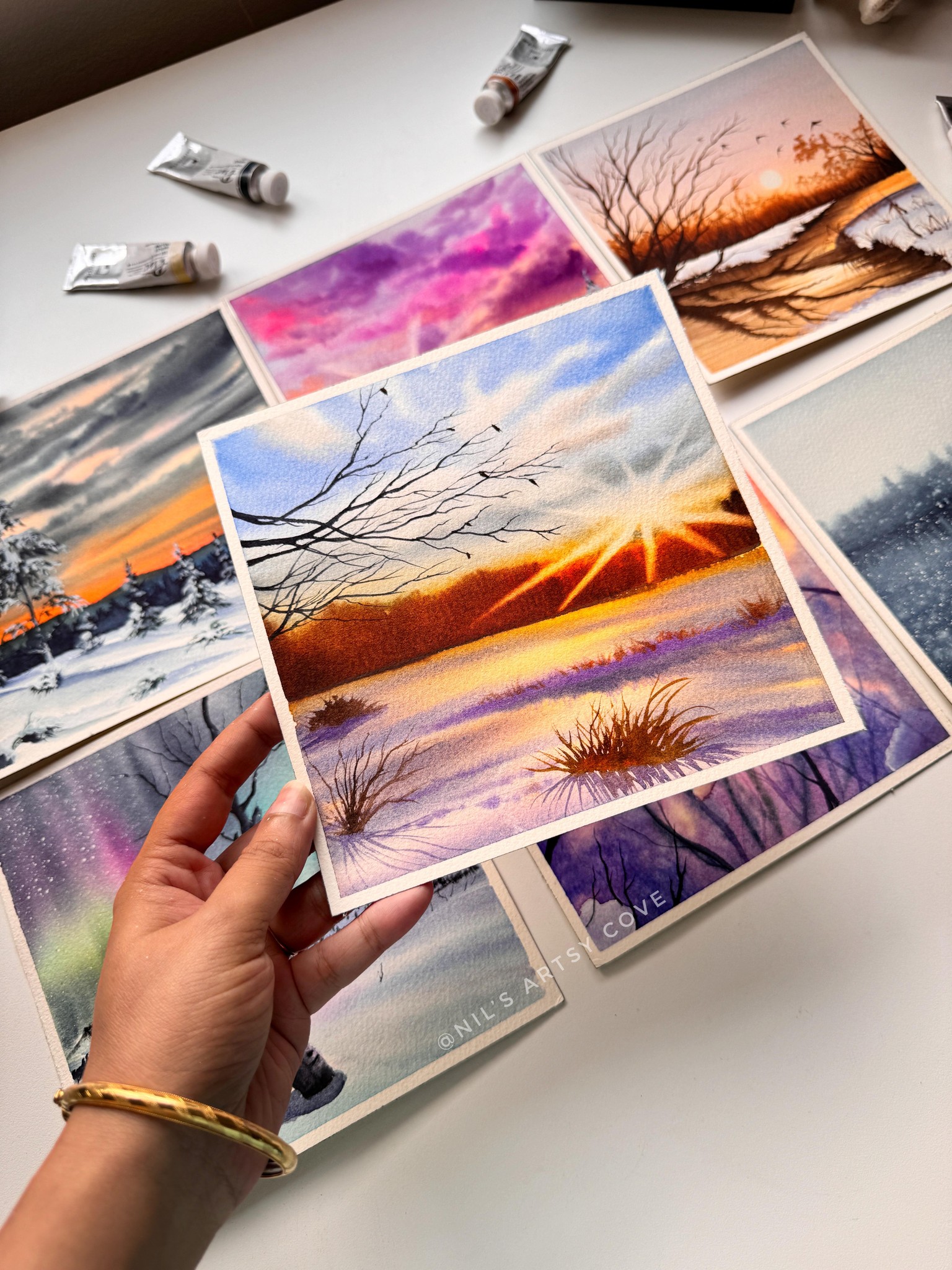Watercolor Winter Wonderland - image 1 - student project