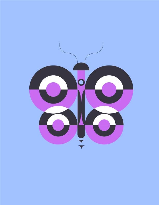 Abstract illustrations-Geometric animals - image 5 - student project