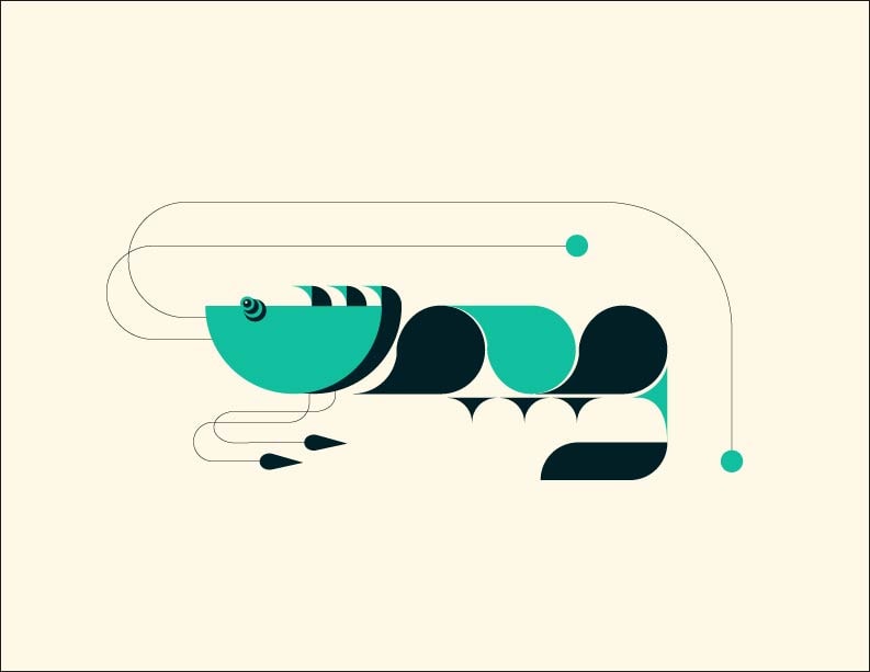 Abstract illustrations-Geometric animals - image 6 - student project
