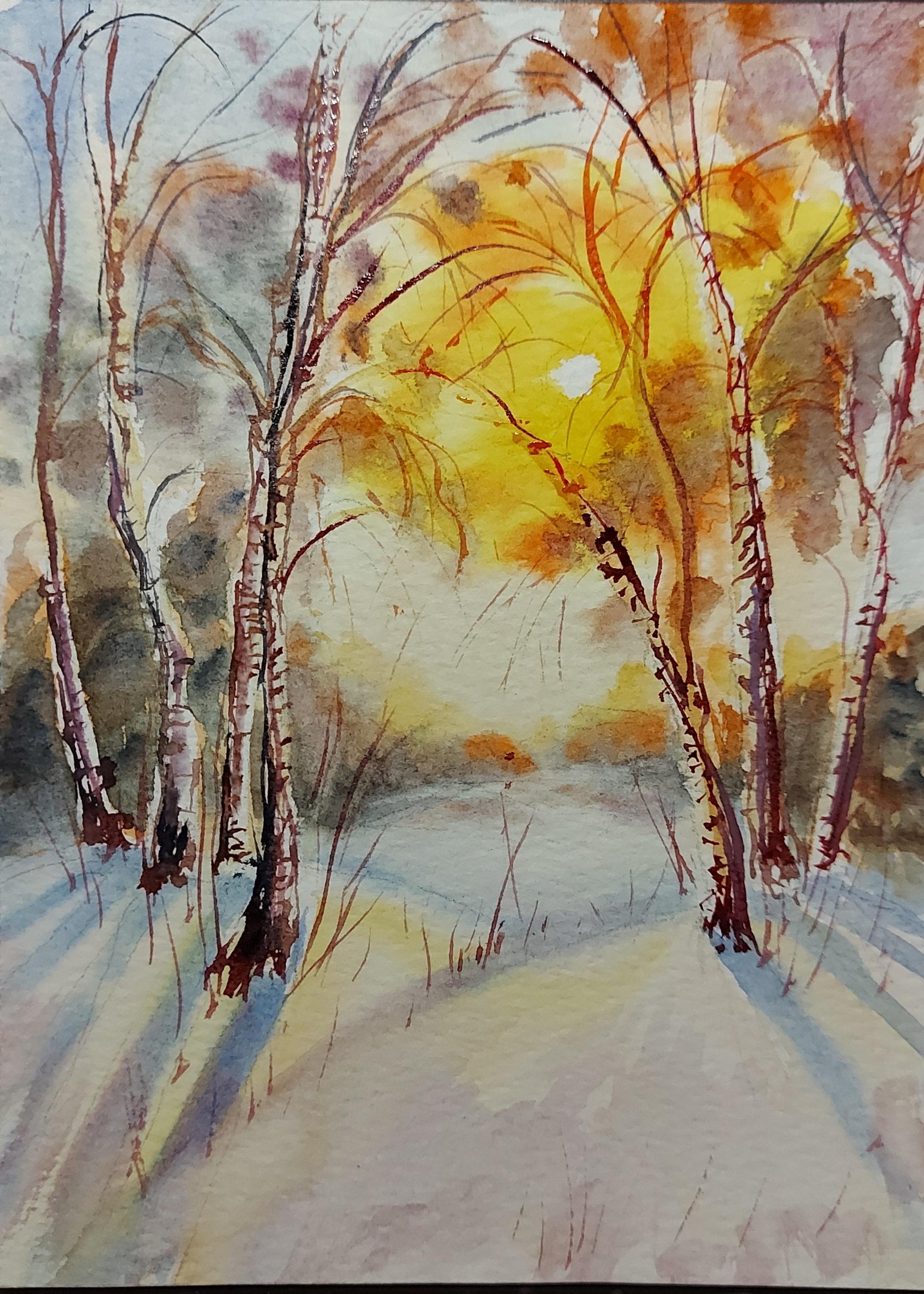 Watercolor Landscape - A Simple Art Challenge for 14 days - image 12 - student project